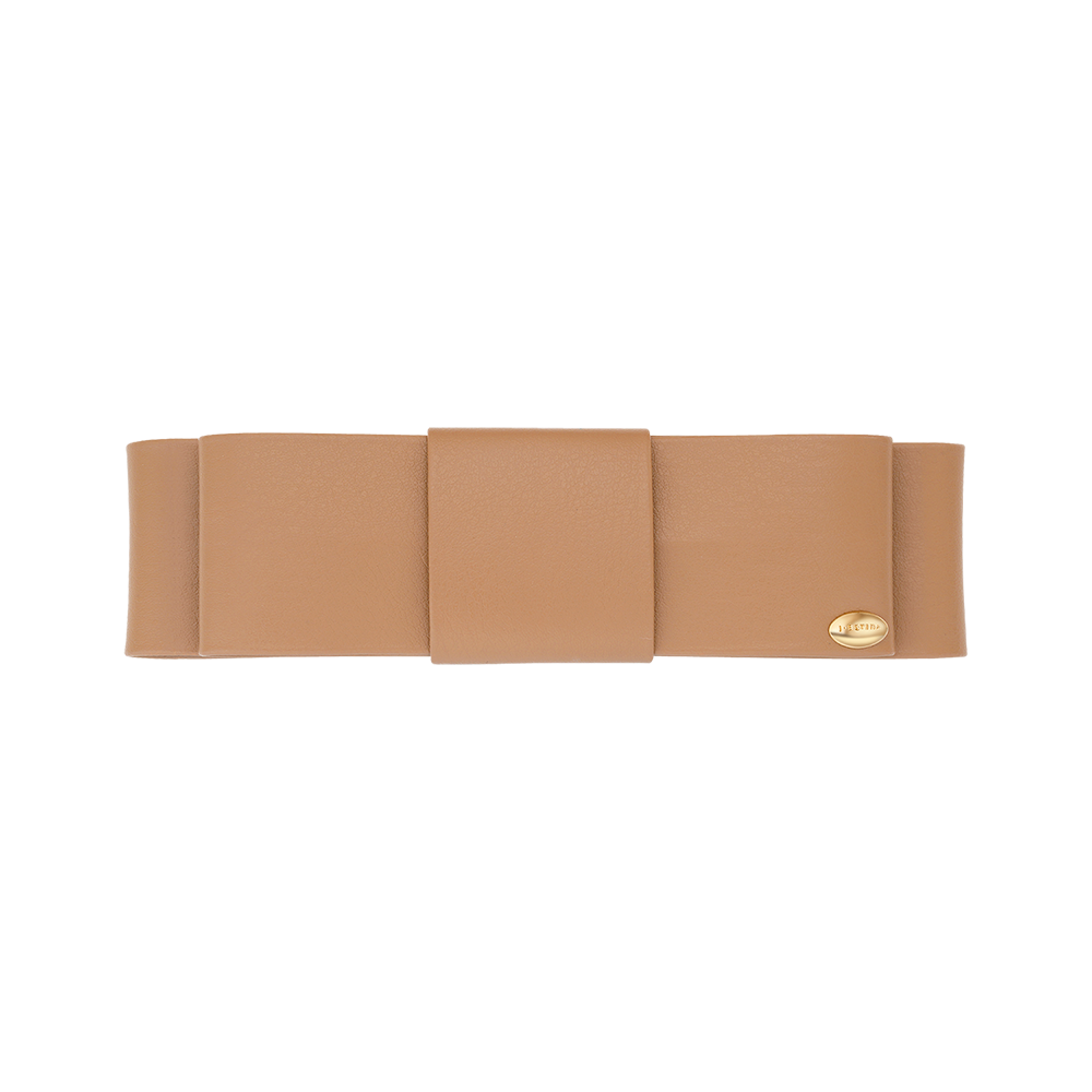 J.RIBBON 스퀘어 리본 레더 헤어핀 (JAI1HP5BV829PUCB0)