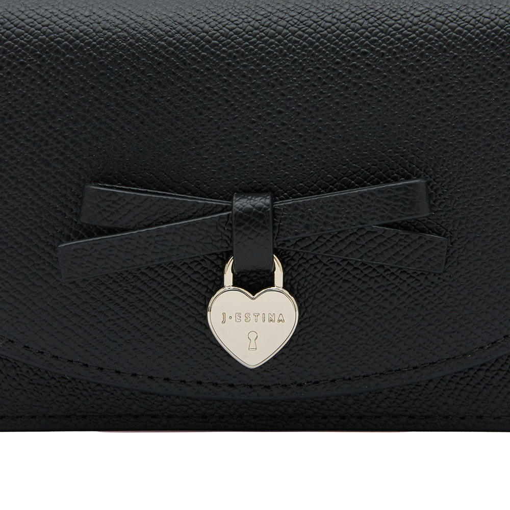 JANE 리본 플랩 카드지갑 BK (JSNCSF6BS746BK010)