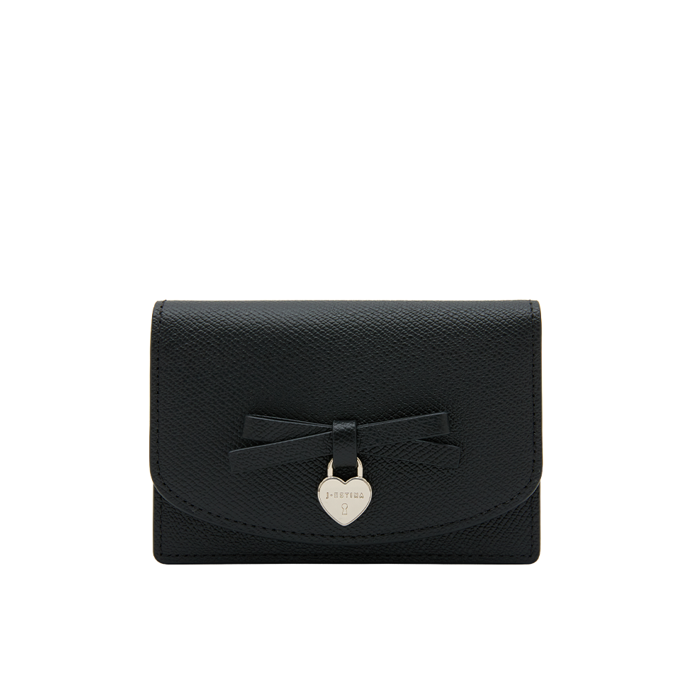 JANE 리본 플랩 카드지갑 BK (JSNCSF6BS746BK010)