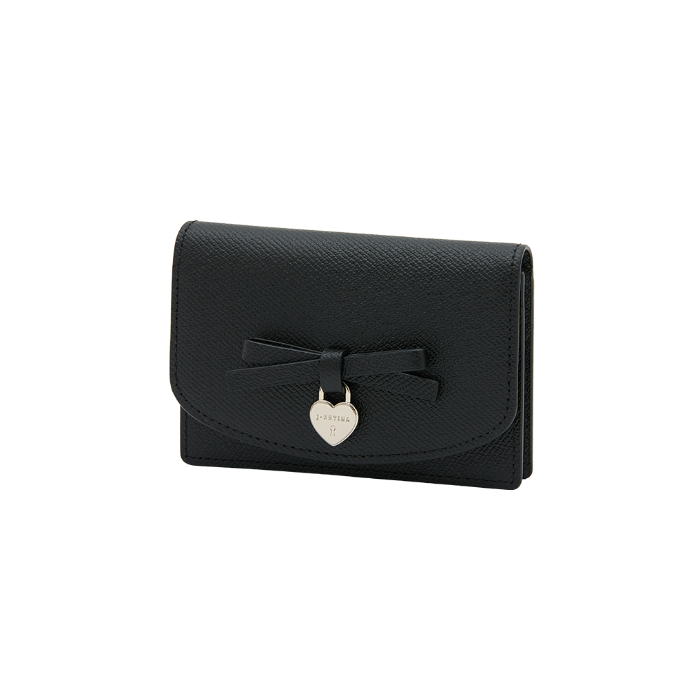 JANE 리본 플랩 카드지갑 BK (JSNCSF6BS746BK010)