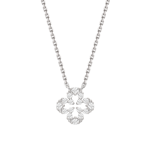 LALA J 클로버 목걸이 (JJLJNQ6B1301SW420)