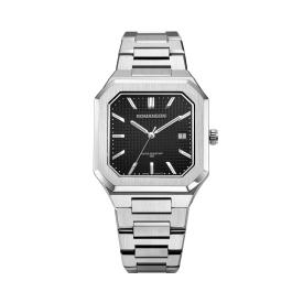 [로만손] 오디에 옥타고논 스퀘어 메탈시계 (RWTMMM6BS001WHBK0)