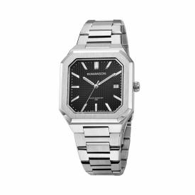 [로만손] 오디에 옥타고논 스퀘어 메탈시계 (RWTMMM6BS001WHBK0)