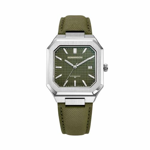 [로만손] 오디에 옥타고논 스퀘어 가죽시계 (RWTLMM6BS001WHOL0)