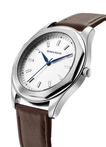 [로만손] 로만체 옥타곤 가죽 시계 40MM (RWTLMM5BF009WHWH0)