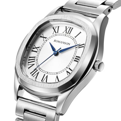 [로만손] 로만체 스퀘어 메탈 워치 40mm (RWTMMM5BF011WHWH0)