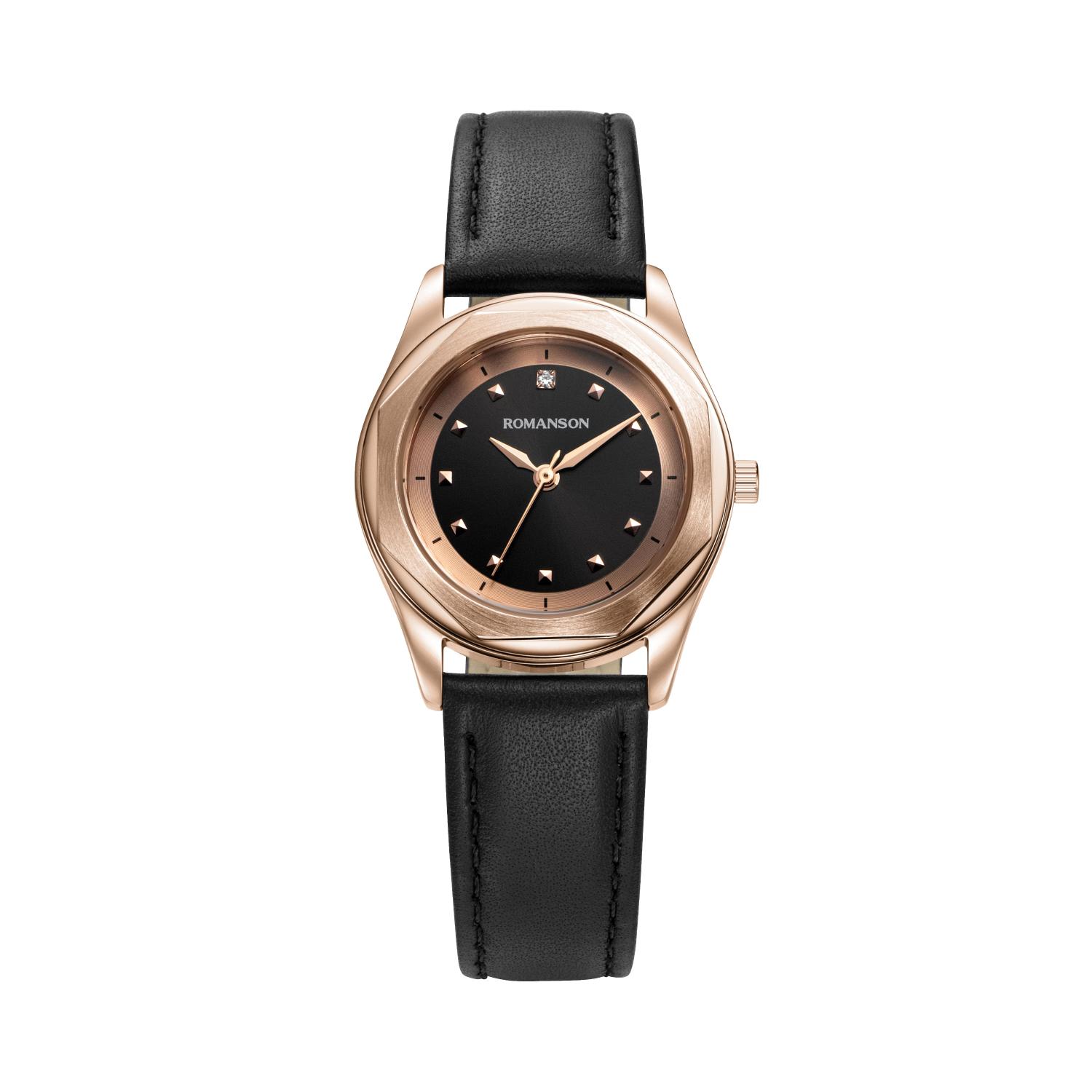 [로만손] 로만체 옥타곤 30 가죽 시계 30mm (RWTLLL5BF010RGBK0)