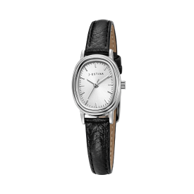 AMICO MIA 가죽 시계 - 화이트 (JWM1LE6BF601WHBK0)