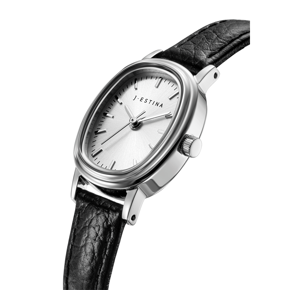 AMICO MIA 가죽 시계 - 화이트 (JWM1LE6BF601WHBK0)