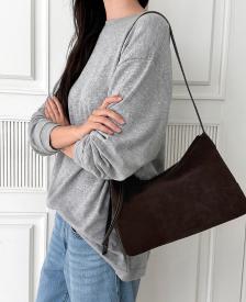 TASSIA 스웨이드 MD슬라우치숄더 BK (JHNCHA6BF987BK010)